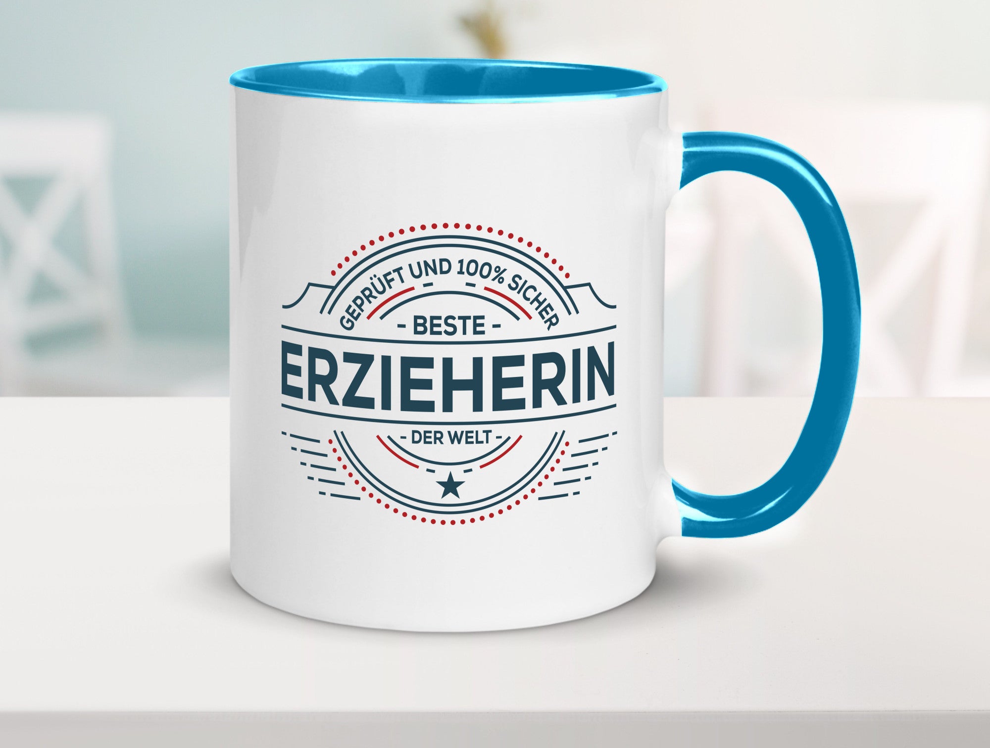 Geprüft und sicher: Erzieherin | Pädagogin Schule Geschenk Humor Geschenkidee