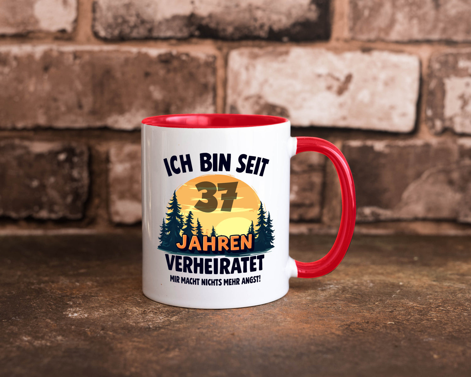 Ich bin Verheiratet | 37. Hochzeitstag Ehepaar v2 lustiger Spruch Geschenk