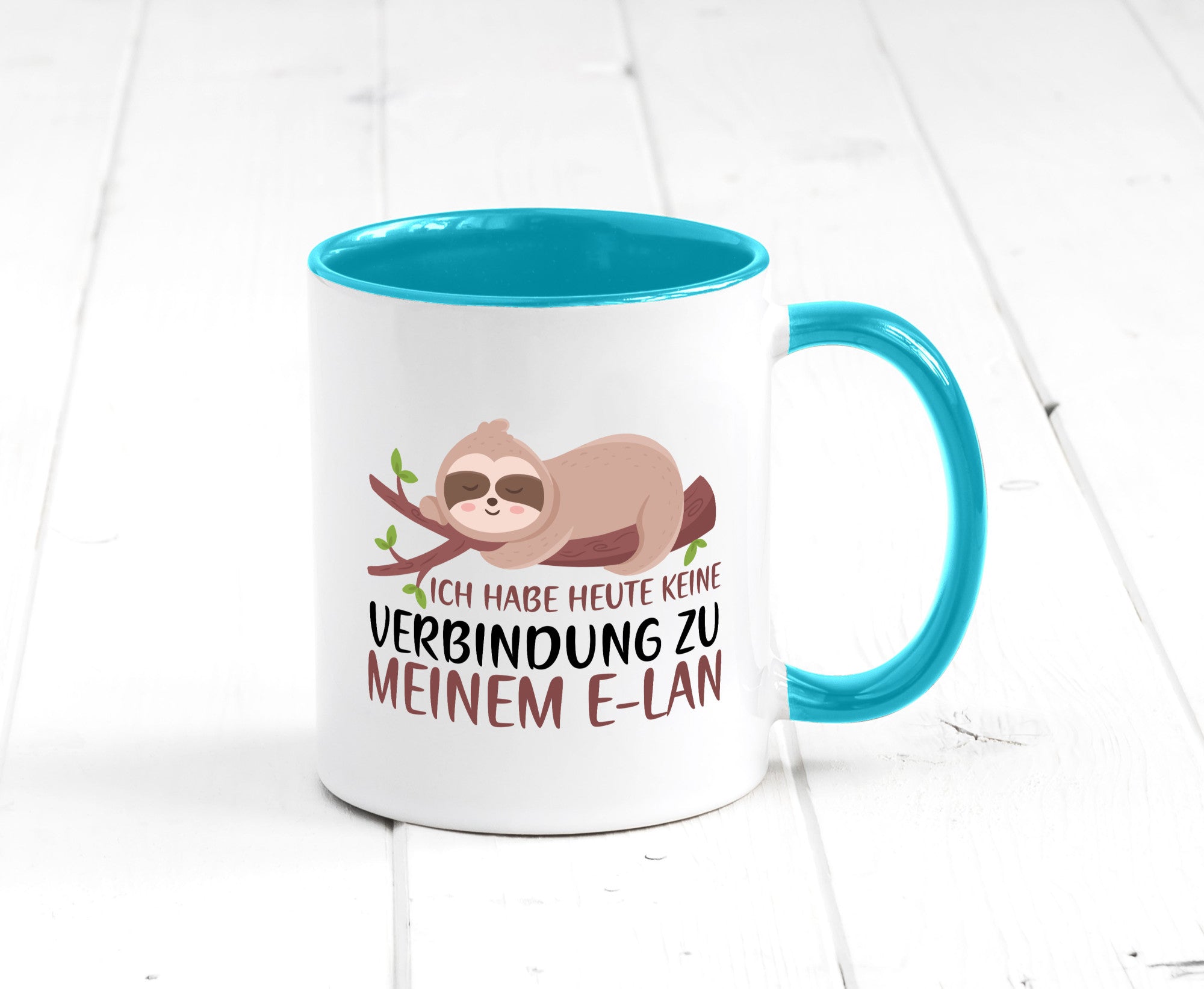 Verbindung zum Elan | WLAN Faultier Faulpelz Laufband Humor Tierliebhaber
