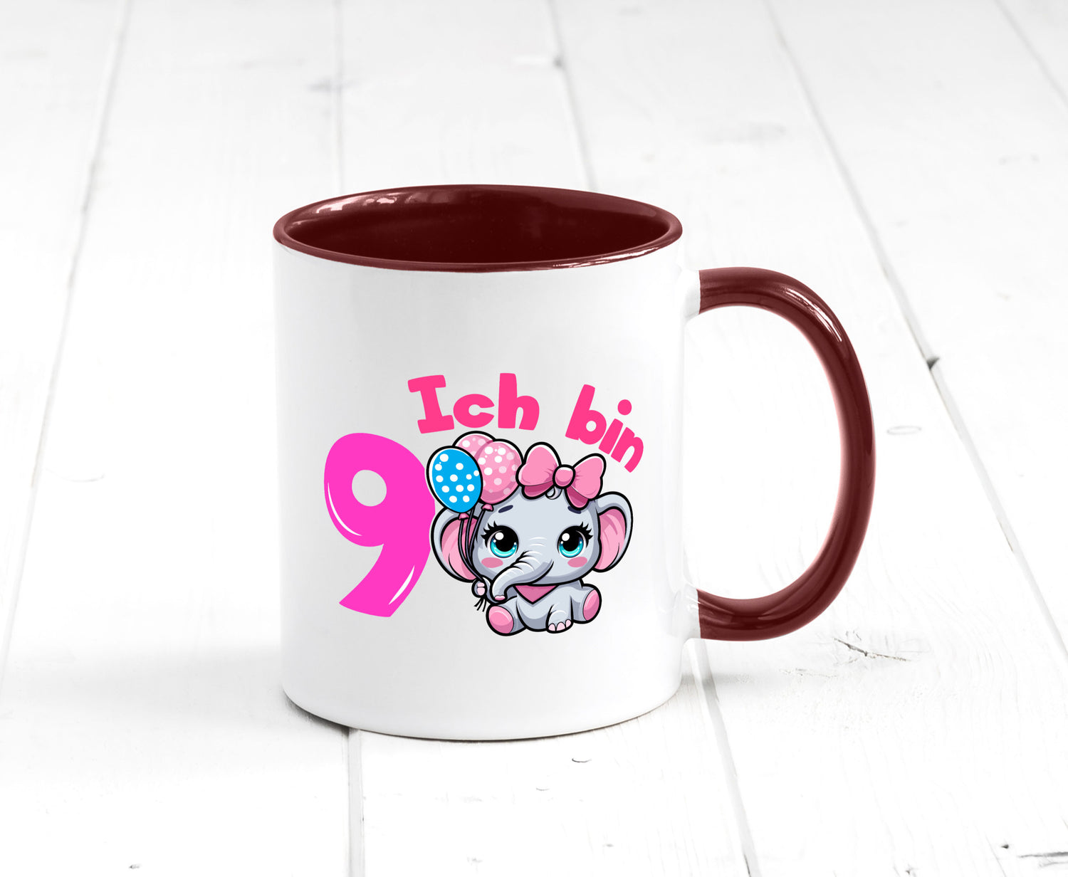 9. Geburtstag | 9 Jahre Elefant Mädchen Geschenk Geschenkidee lustiger Spruch