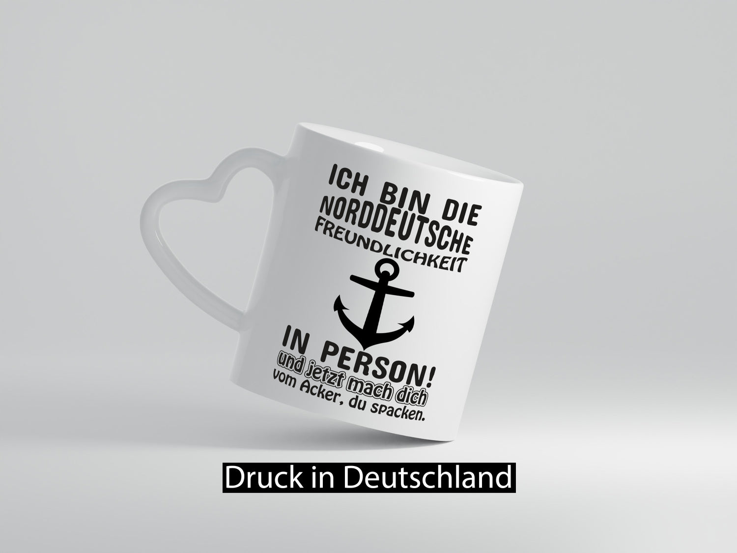 Norddeutsche Freundlichkeit | Spruch Tasse Anker lustiger Geschenk Humor
