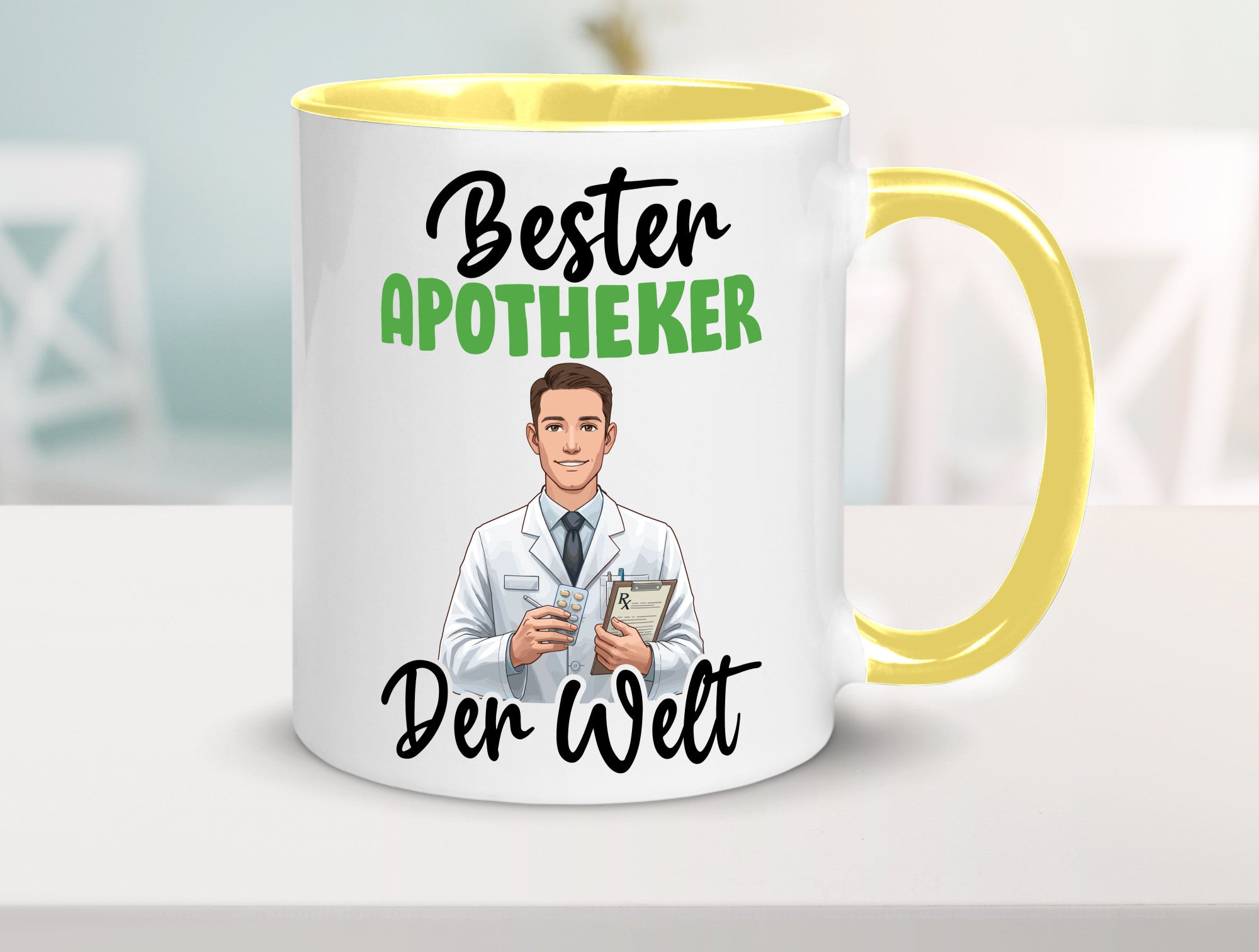 Bester Apotheker | Apotheke Pharmazie v2 Humor Geschenkidee Tasse