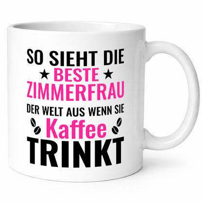Kaffee trinkt: Zimmerfrau| Holzbau | Handwerkerin lustig Humor Geschenkidee
