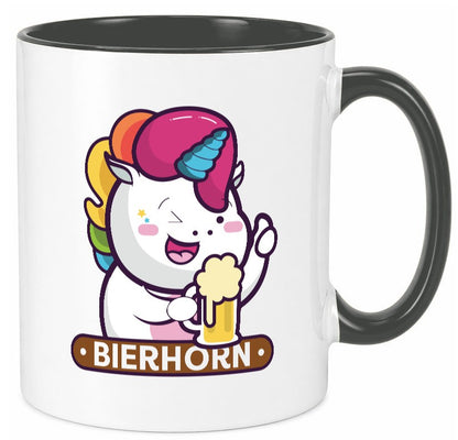 Bierhorn | Einhorn Bierglas Geschenk Humor Geschenkidee lustiger Spruch Tasse