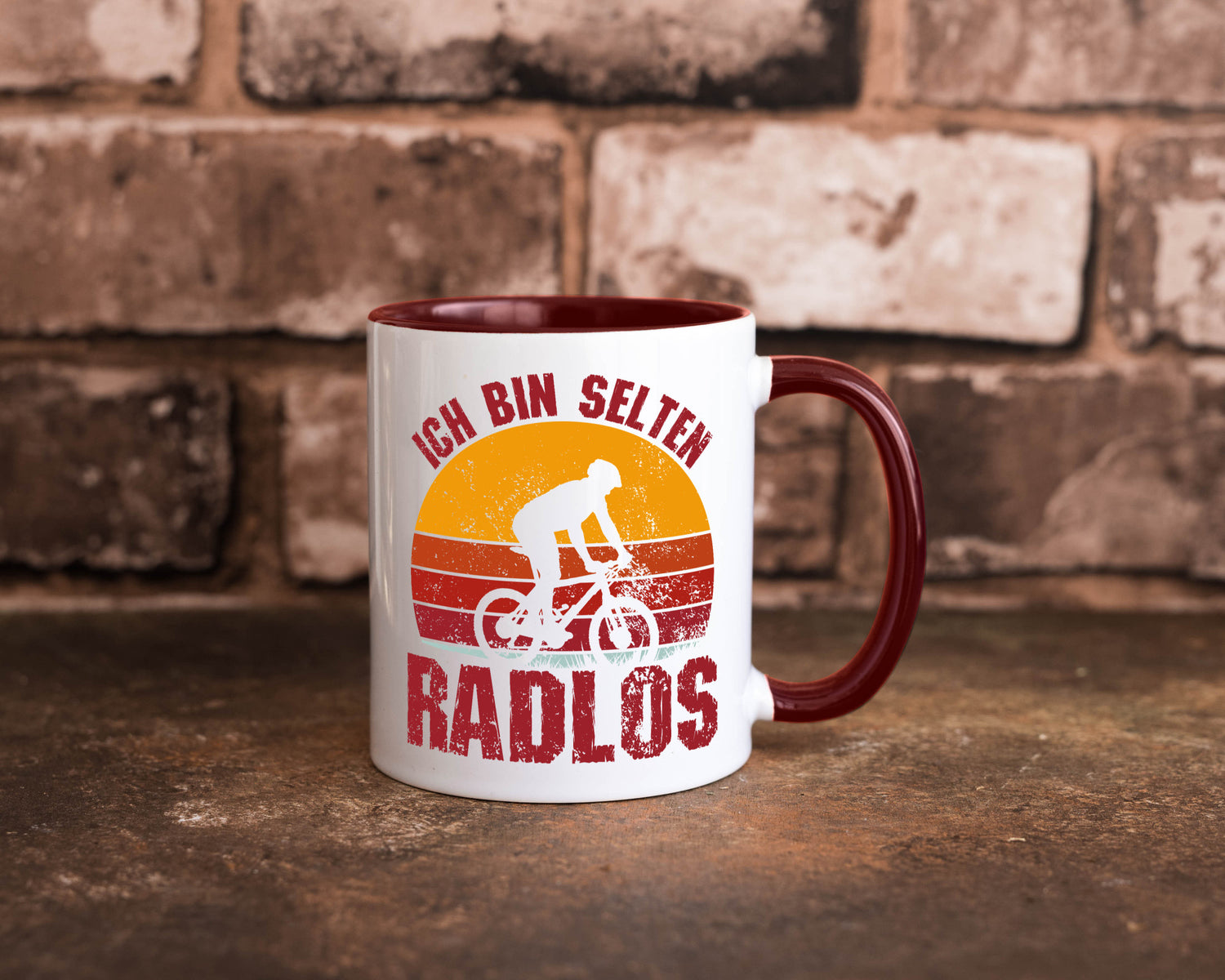 Ich bin Selten Radlos | Radfahrer Mountainbike Humor Geschenkidee Tasse