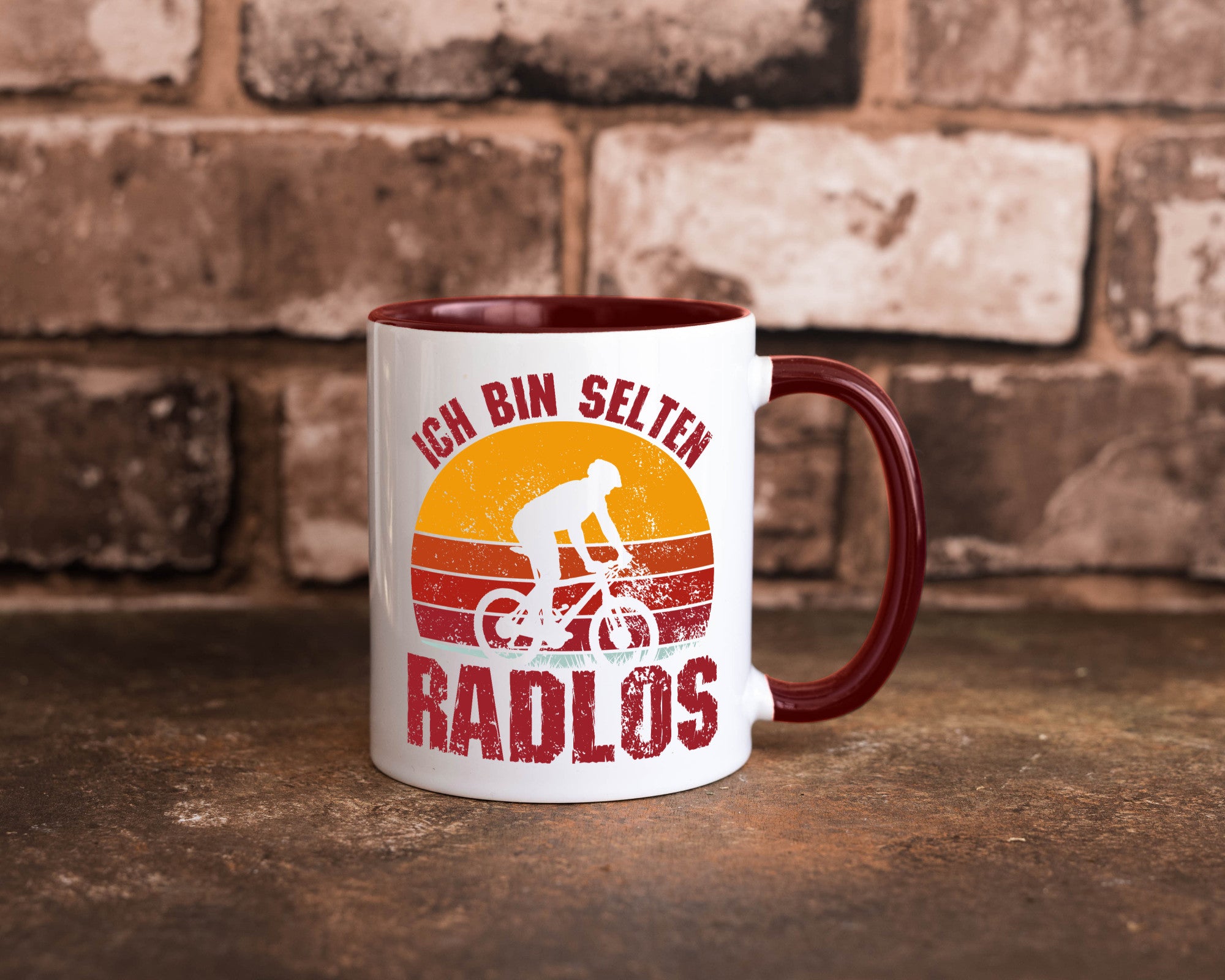 Ich bin Selten Radlos | Radfahrer Mountainbike Humor Geschenkidee Tasse