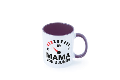Mama von 3 Jungs | Muttertag Geschwister lustiger Spruch Geschenk Familie