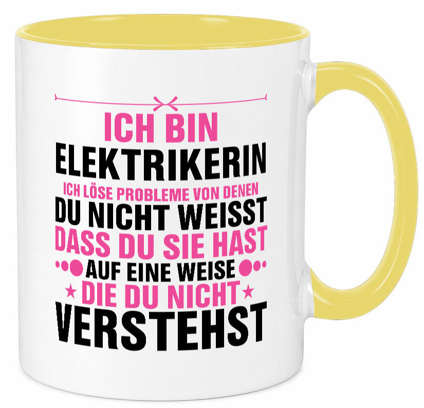 Löse Probleme: Elektrikerin | Elektronikerin Elektrik v2 Geschenkidee Humor