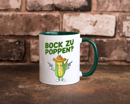Bock auf Poppen | Mais Lustig Geschenk Humor Geschenkidee lustiger Spruch Tasse