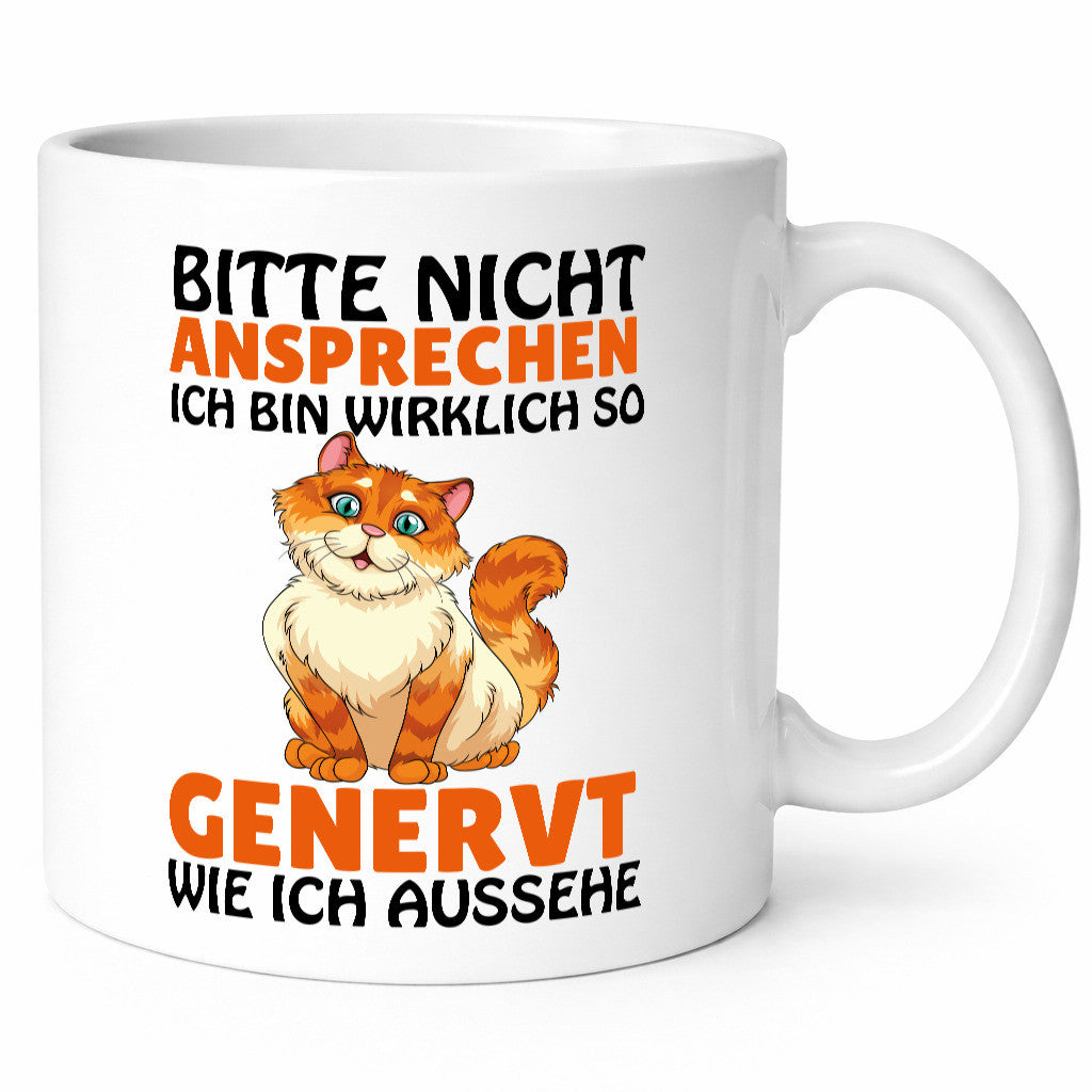 Bitte nicht Ansprechen lustig Humor Geschenkidee Geschenk Tasse