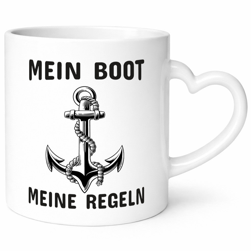 Mein Boot meine Regeln | Bootbesitzer Tasse Kapitän Geschenkidee Humor