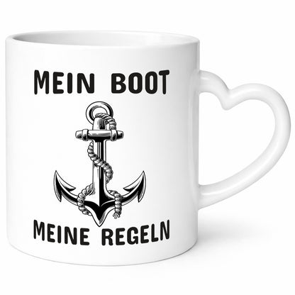 Mein Boot meine Regeln | Bootbesitzer Tasse Kapitän Geschenkidee Humor
