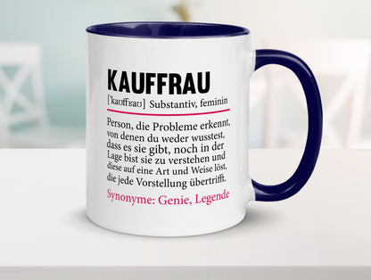 Kauffrau | Humor Spruch Definition Kauffrauen Geschenkidee Tasse