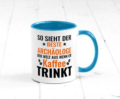 Kaffee trinkt: Archäologe | Archäologie Forscher lustig Humor Geschenkidee
