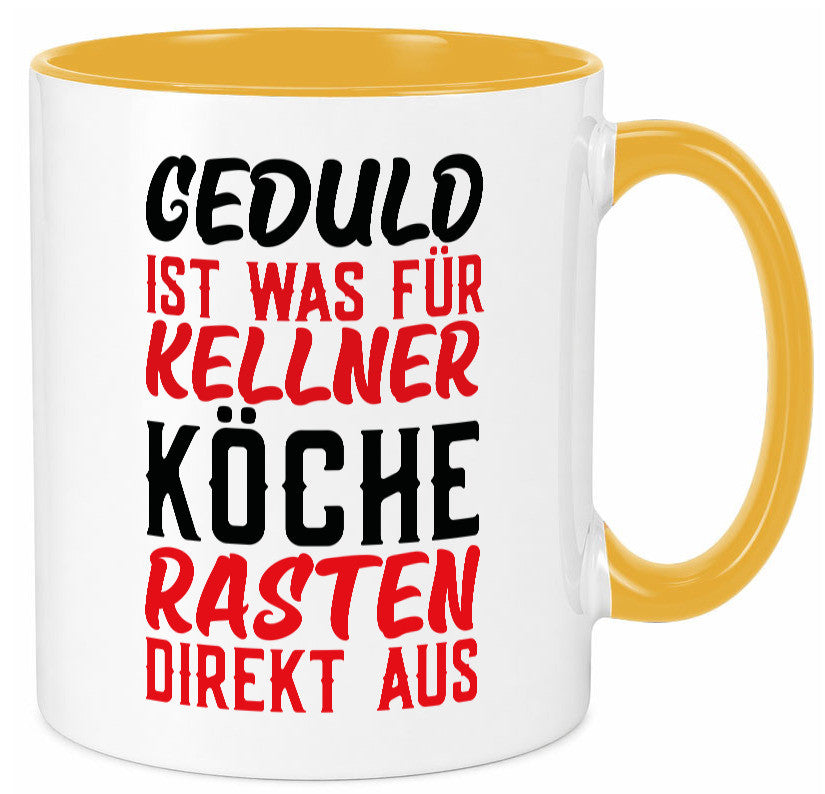 Köche rasten aus | Kellner Geduld Küchenchef Restaurant Geschenk Arbeit Tasse