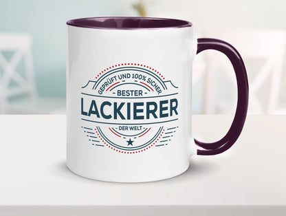 Geprüft und sicher: Lackierer | Definition lackieren Geschenk Humor