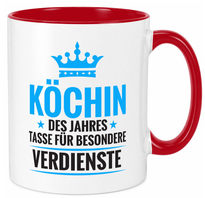 Besonderer Verdienst: Köchin | Chefköchin Chefkoch Geschenkidee Arbeit Kollegen