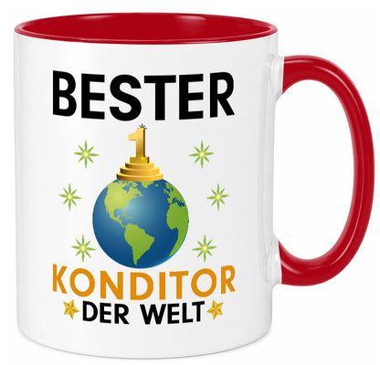 Welt Bester Konditor | Konditorei lustig Humor Geschenkidee Geschenk Tasse