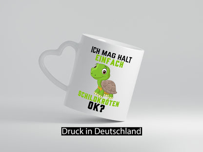 Ich mag halt einfach Schildköten | Schildkröte Geschenkidee Humor Tasse