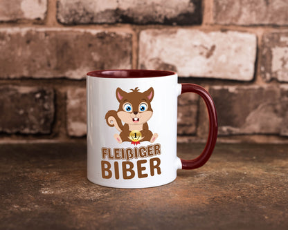 Fleißiger Biber | Motiv Tasse Kinder Geburtstag lustig Geschenkidee Geschenk