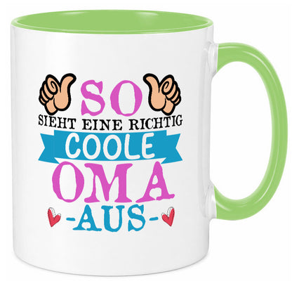 So sieht eine richtig Coole Oma aus | Großmutter Humor Familie Geschenkidee