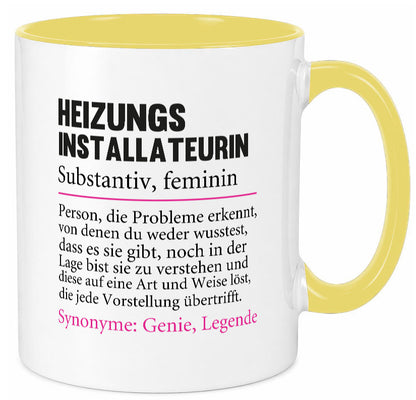 Heizungsinstallateurin | Beruf Spruch Heizung Geschenkidee Arbeit Kollegen Büro