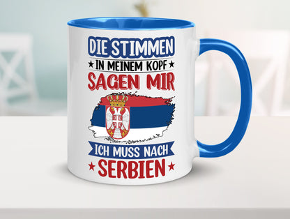 Serbien | Urlaub Stimmen in meinem Kopf Traumland v2 Geschenk Humor