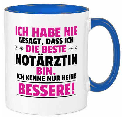 Die Beste Notärztin | Ärztin Humor Geschenkidee Tasse