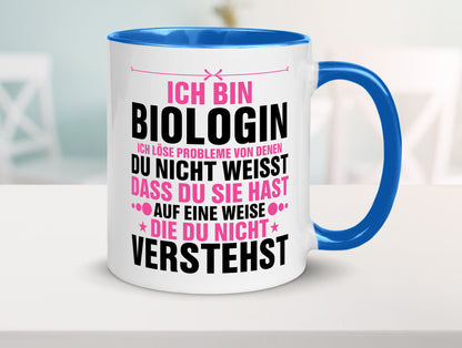 Löse Probleme: Biologin | Biologie Naturforscherin lustig Humor Geschenkidee