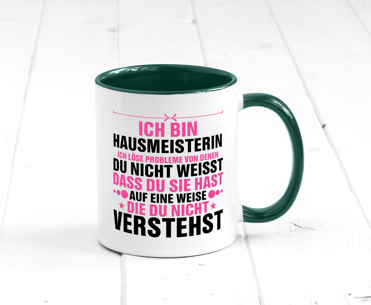 Löse Probleme: Hausmeisterin | Hauswart v2 Geschenk Humor Geschenkidee lustiger