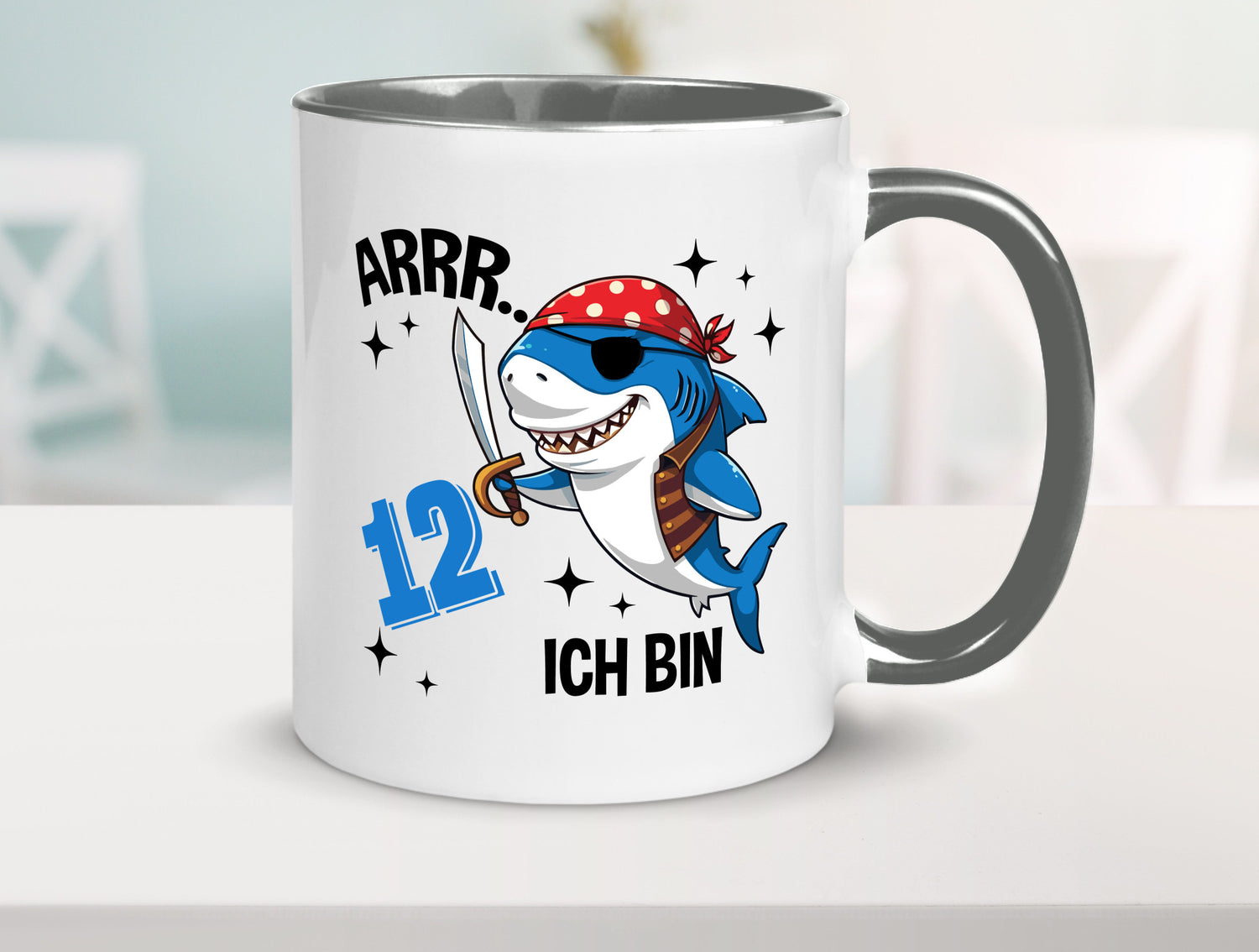12. Geburtstag | 12 Jahre Arr Pirat Hai Piraten Geschenk Geschenkidee lustiger