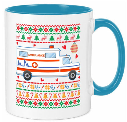 Krankenwagen | Ugly Christmas Emergency lustig Humor Geschenkidee Geschenk Tasse
