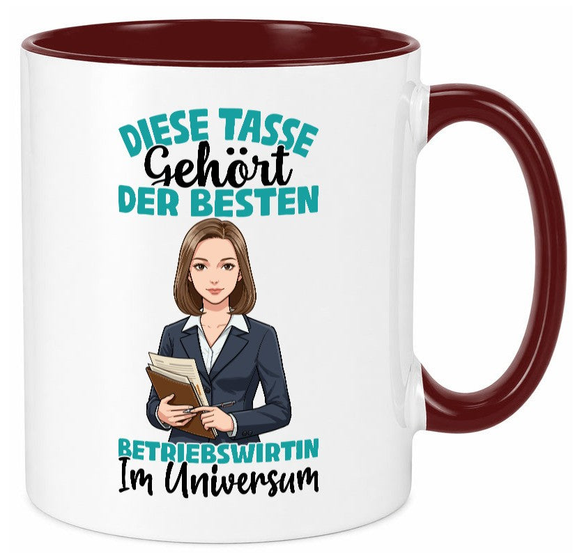 Im Universum: Betriebswirtin | Betriebswirtschaft Geschenk Humor Geschenkidee Tasse