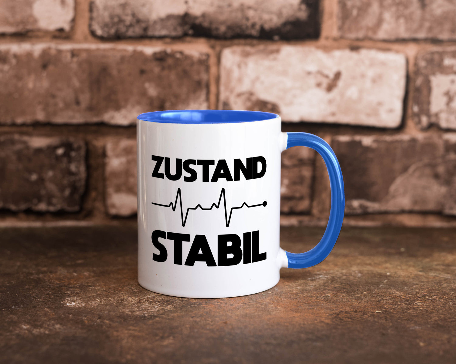 Zustand Stabil | Herzschlag Heartbeat lustiger Spruch Geschenk Humor