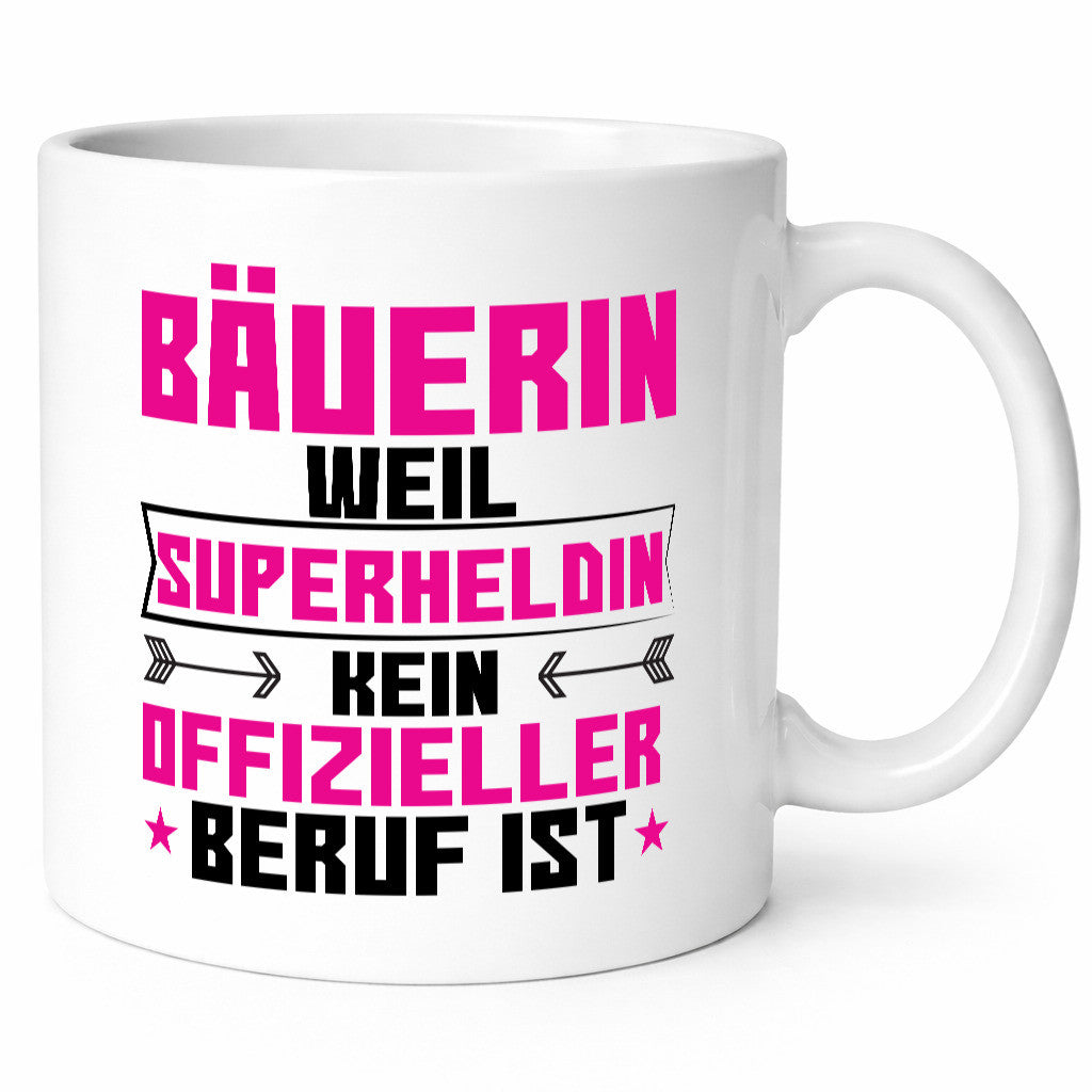 Superheldin Bäuerin | Bauernhof Landwirtschaft lustiger Spruch Geschenk Humor