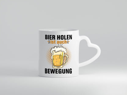 Bier holen ist auch Bewegung | vatertag Männer Humor Familie Geschenkidee Tasse