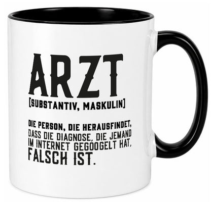 Arzt | Beschreibung Definition Diagnose Klinik Geschenk Humor Geschenkidee Tasse