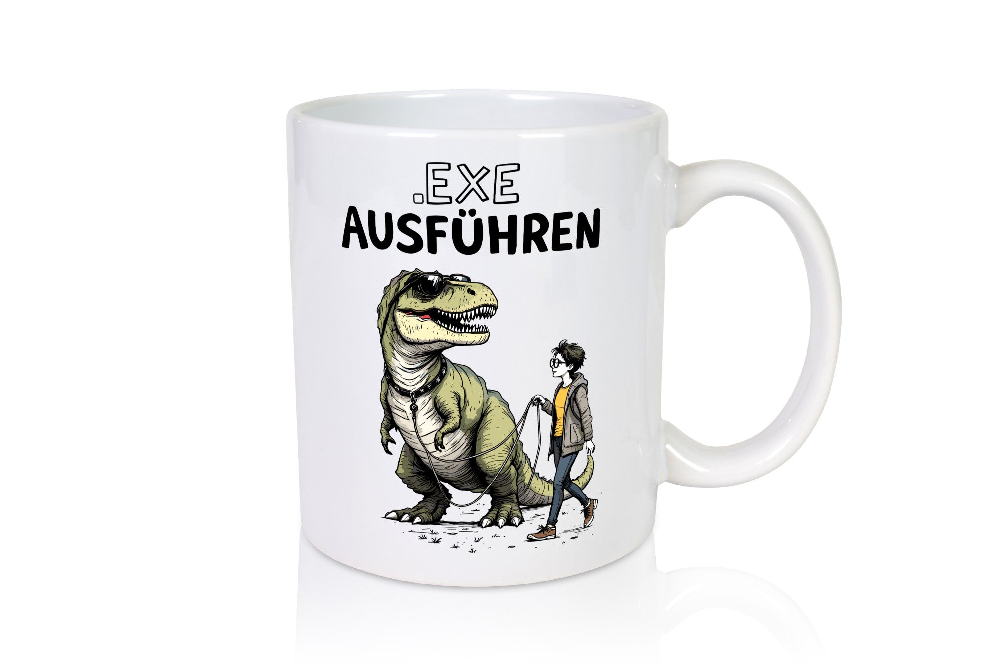 Exe ausführen | Programmierer Infomatiker v2 Geschenkidee Familie Humor Tasse