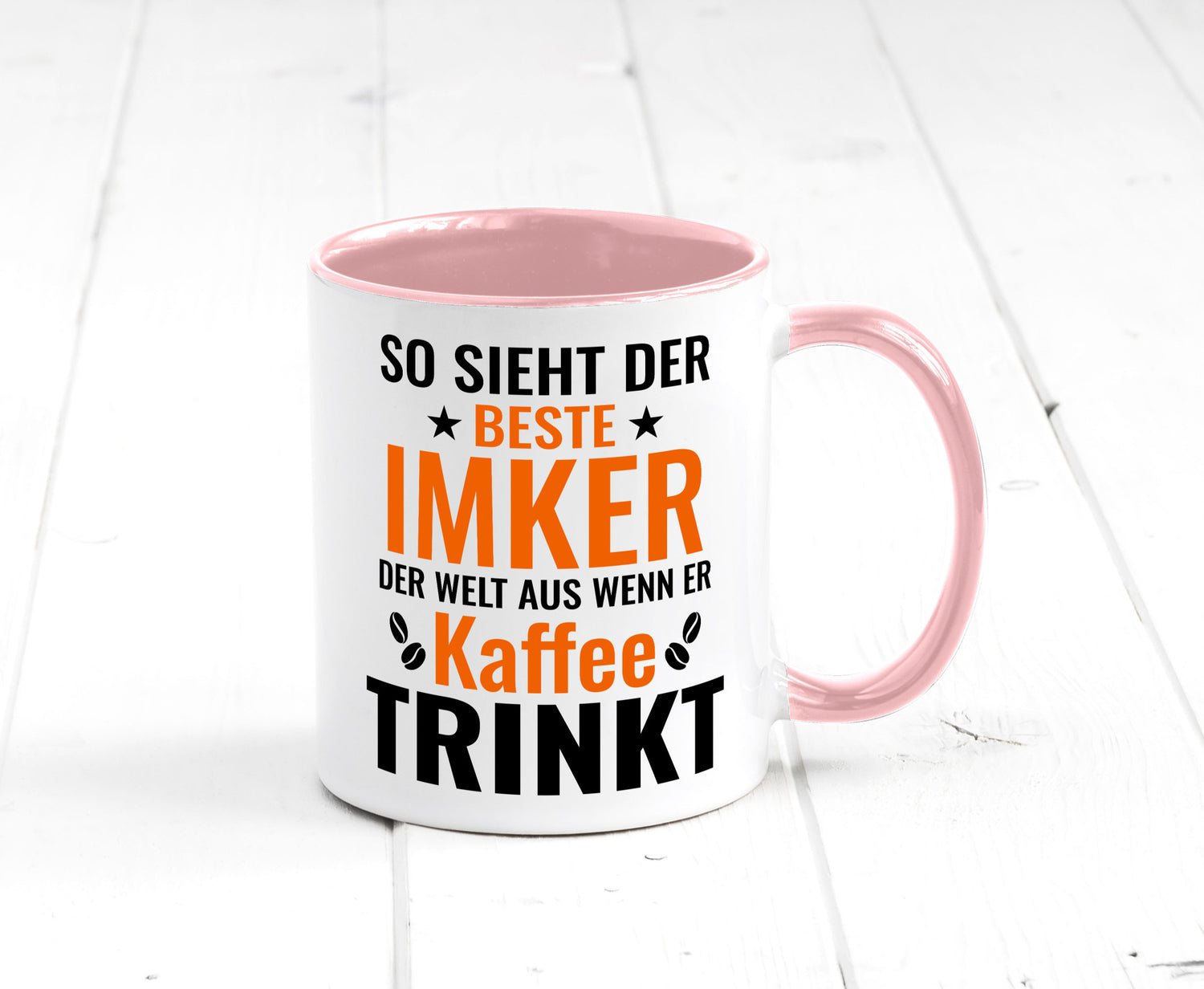 Kaffee trinkt: Imker | Imkerei lustiger Spruch Geschenk Humor Geschenkidee Tasse