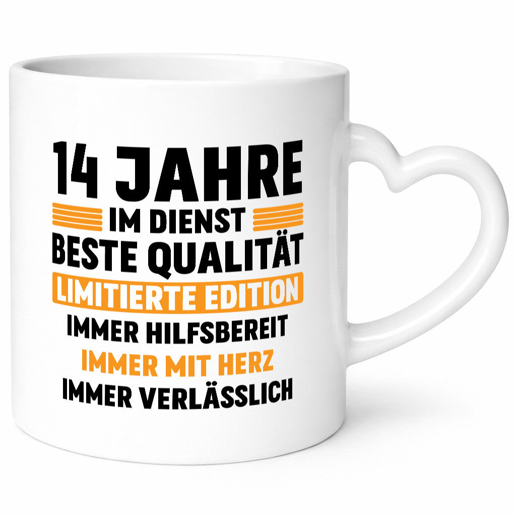 14 Jahre im Dienst | Jubiläum Arbeit v2 Geschenk Kollegen Büro lustiger Spruch