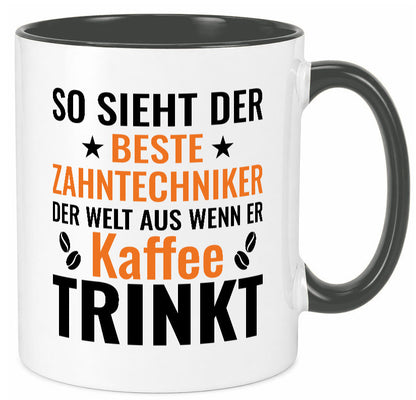 Kaffee trinkt: Zahntechniker | Zahnmedizin Geschenk Humor Geschenkidee lustiger