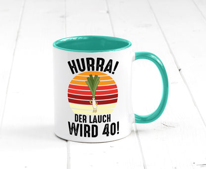 Hurra der lauch wird 40 | 40. Geburtstag Ehrentag Geschenk Geschenkidee
