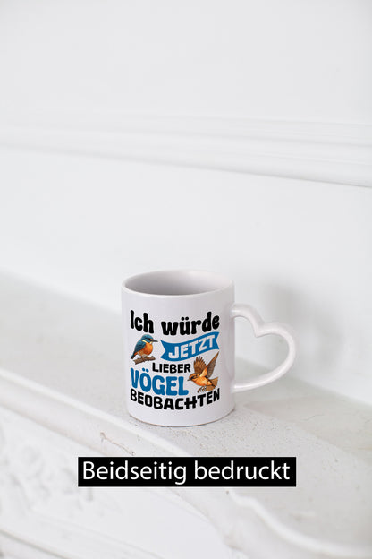 Vögel beobachten | Vogel lustig Humor Geschenkidee Geschenk Tasse