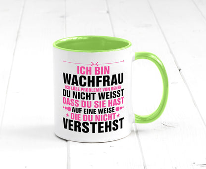 Löse Probleme: Wachfrau | Wachpersonal Nachtwächter Geschenk Humor Geschenkidee