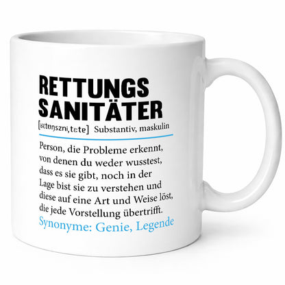 Rettungssanitäter | Beruf Sanitäter Spruch v2 lustig Arbeit Kollegen Büro