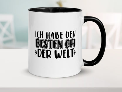 Bester Opi der Welt | Opa Tasse Großvater Statement lustiger Spruch Geschenk