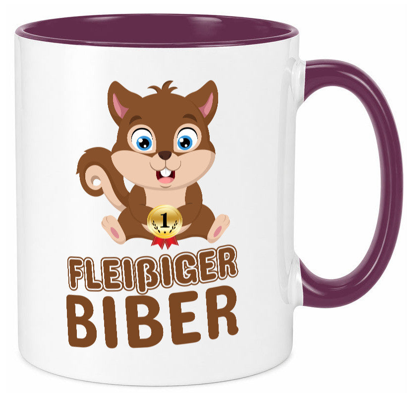 Fleißiger Biber | Motiv Tasse Kinder Geburtstag lustig Geschenkidee Geschenk