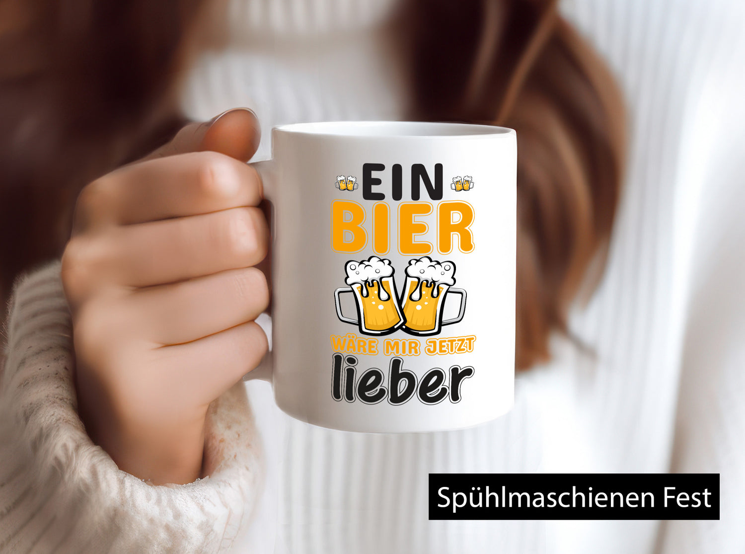 Bier wäre mir lieber | Biertrinker Tasse Humor Geschenk Geschenkidee lustiger