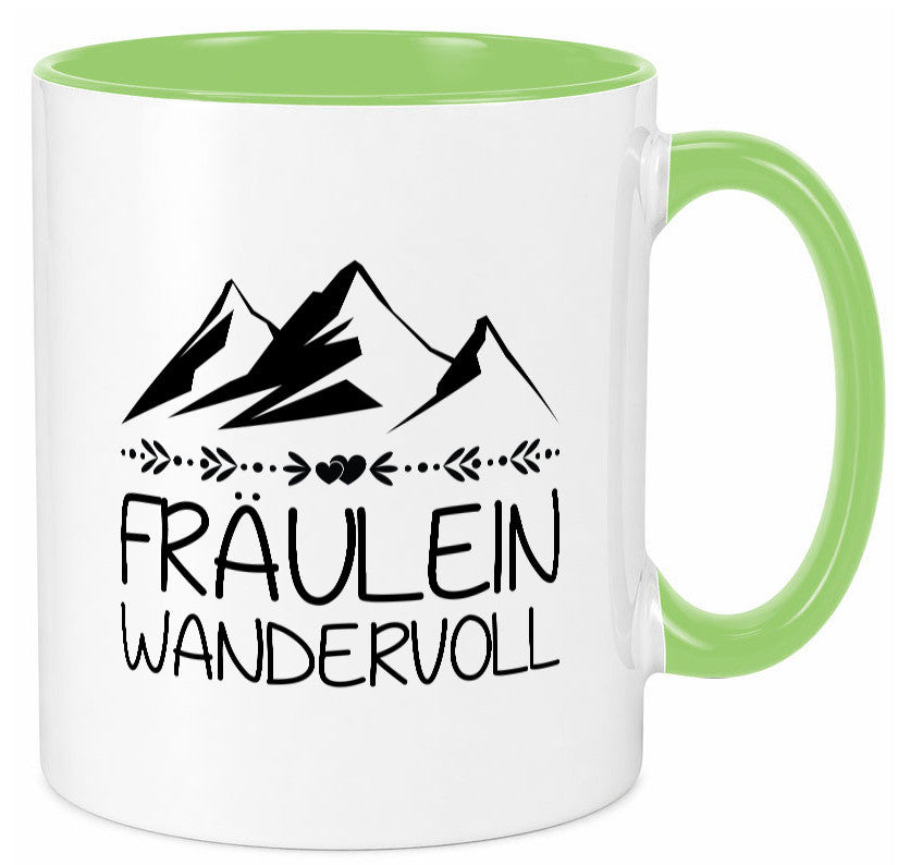 Fräulein Wandervoll | Berge Geschenkidee Humor Tasse