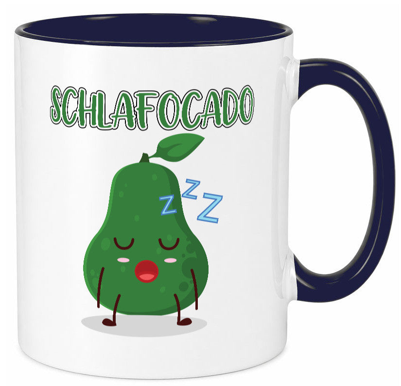 Schlafocado | Müde Avocado ich will noch Schlafen lustiger Spruch Geschenk Tasse